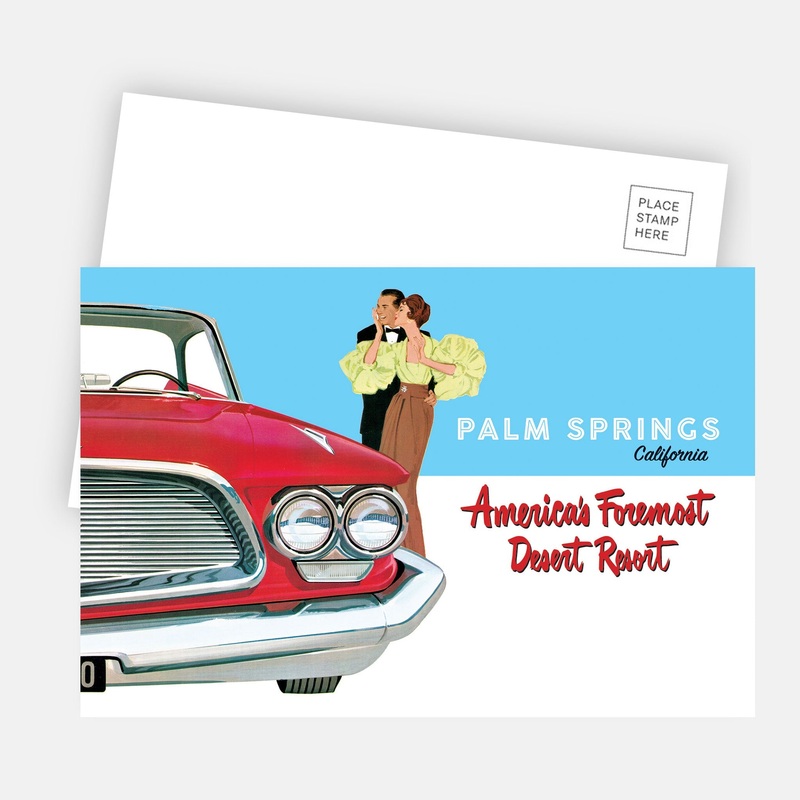 Classic Car Postcard – America’s Foremost Desert Resort
