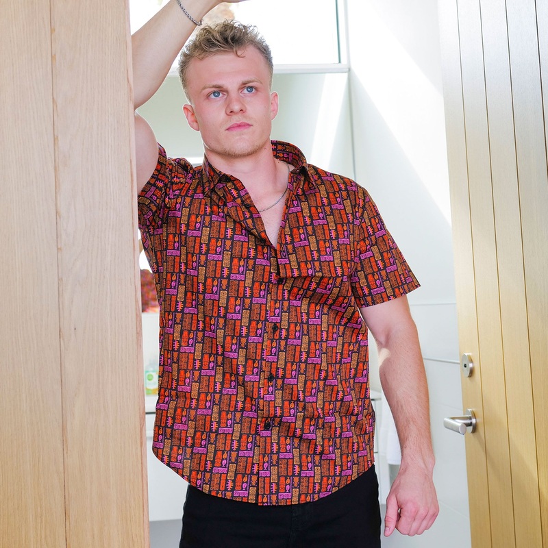 Cotton Mod Shirt – Tiki Black