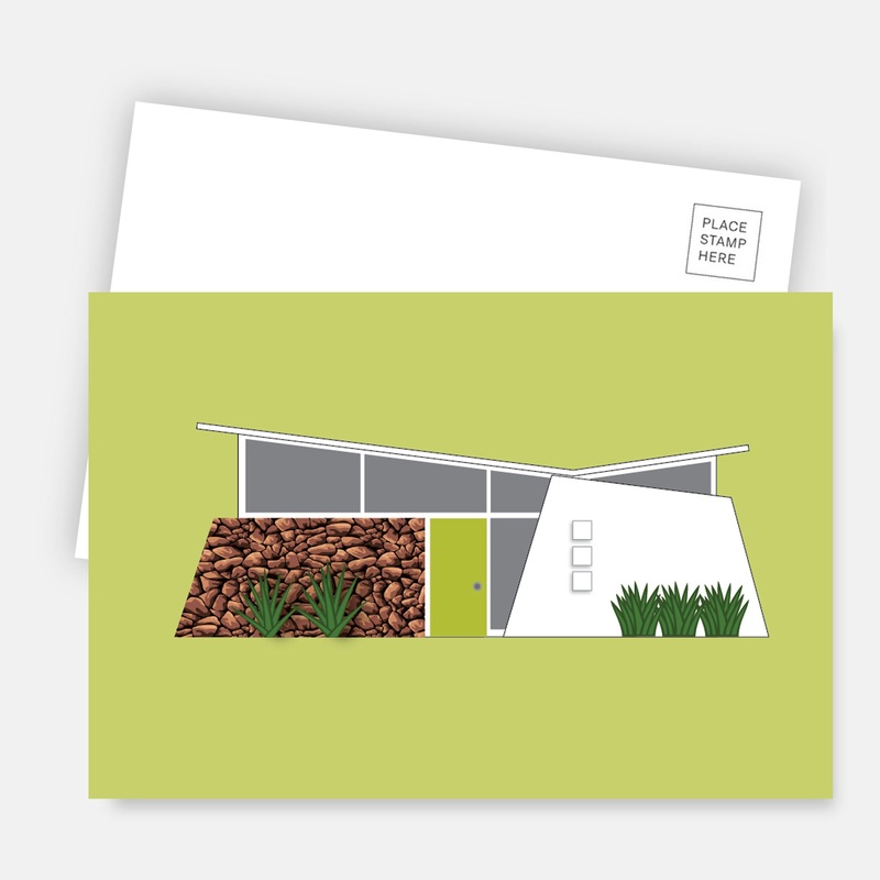 Midcentury House Postcard – Ranch Club