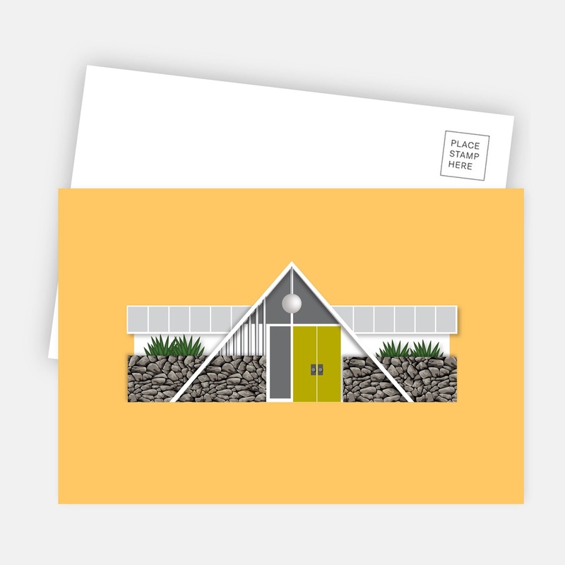 Midcentury House Postcard – Swiss Miss