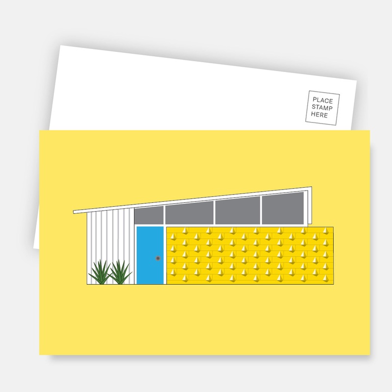 Midcentury House Postcard – Wedge House