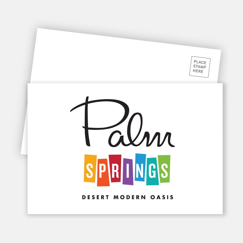 Palm Springs DMO Postcard – White Rainbow