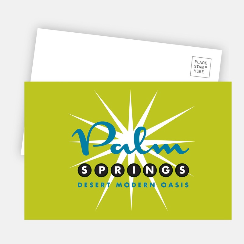 Palm Springs Postcard – Green Starburst
