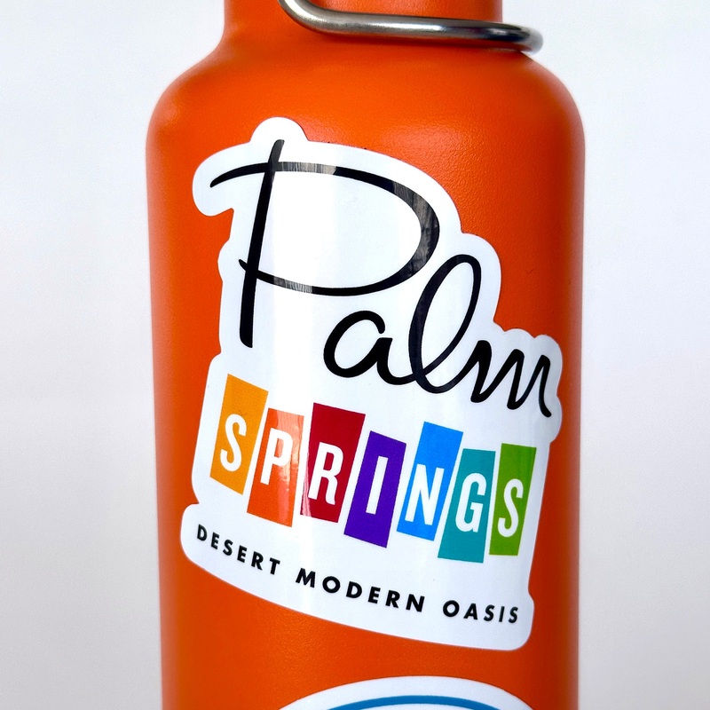 Palm Springs Rainbow Sticker