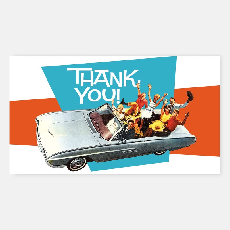 Thank You Notecards – Thank you Card – Weekend Car