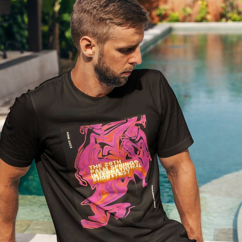 Unisex T-shirt – 2023 Palm Springs International ShortFest – Black
