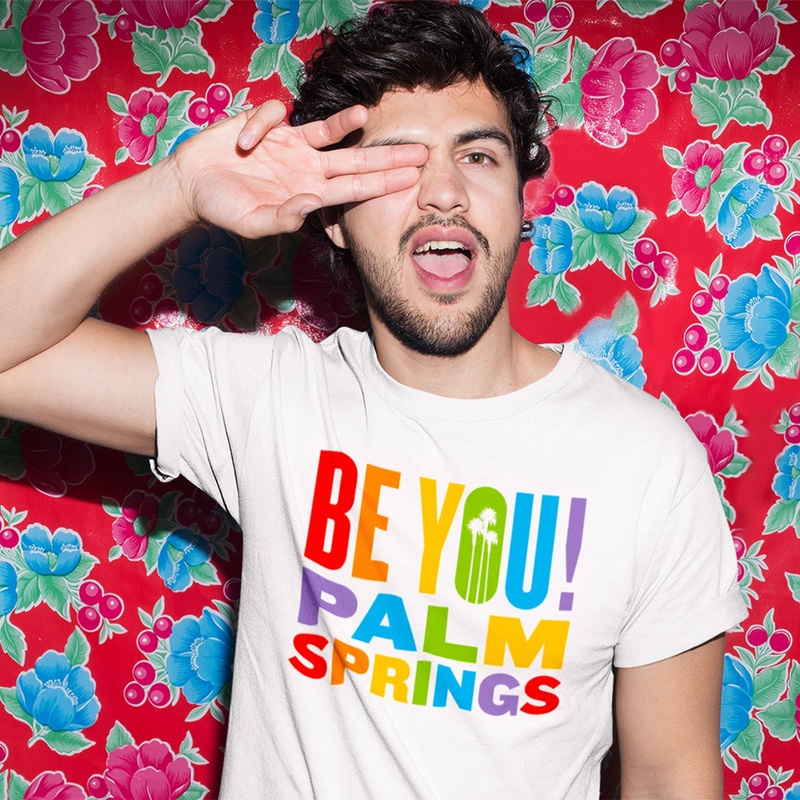 Unisex T-shirt – 2024 Palm Springs Pride Be You – White