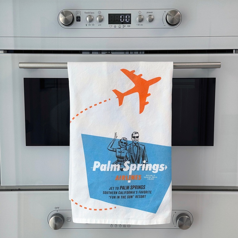 Palm Springs Airlines Dish Towel