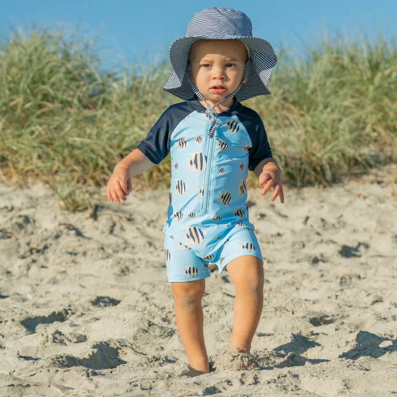Snapper Rock Angel Fish Short Sleeve Sunsuit