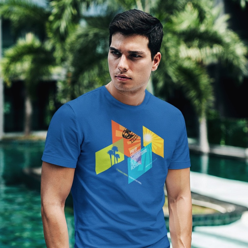 Unisex T-shirt – 2023 Palm Springs Film Festival – Columbia Blue