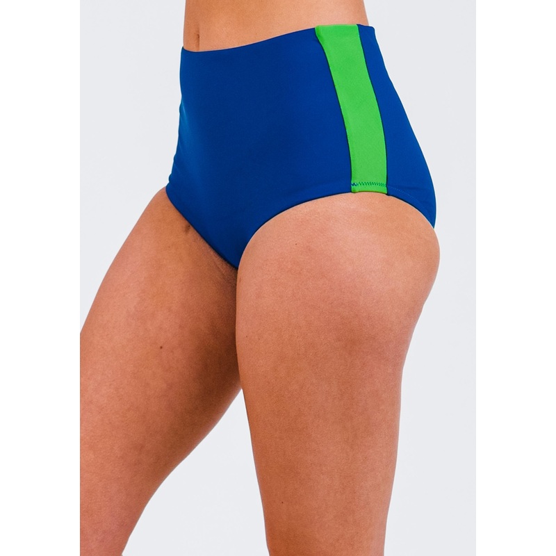 Color Block High-Waisted Bikini Bottom