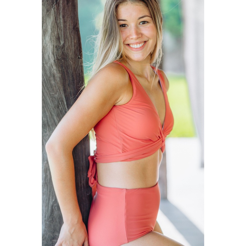 Emery 2 Piece Swim Set – Wrap Swim Top & Bikini Bottom
