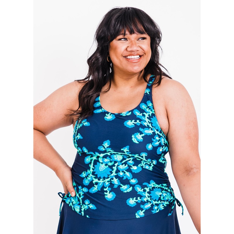 Maya Tankini Swim Top With Built-in Bra | Plus Size
