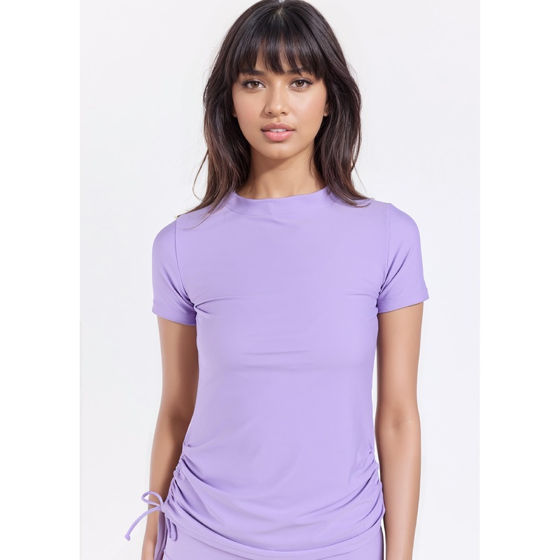Mock Neck Adele Swim Top