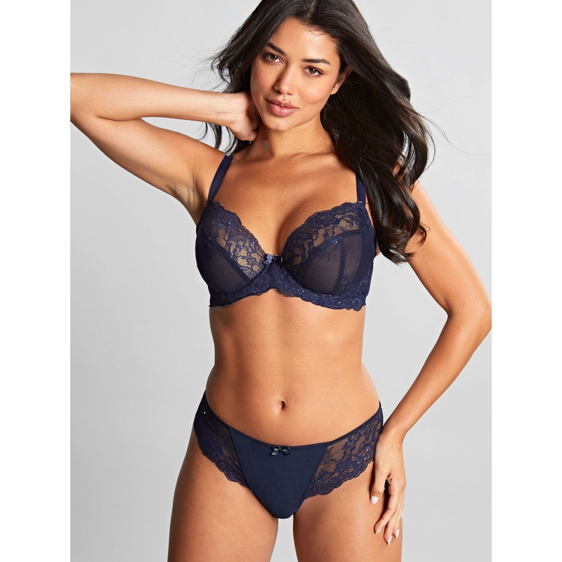 Ana Plunge Non Padded Bra In Midnight Sequin – Panache