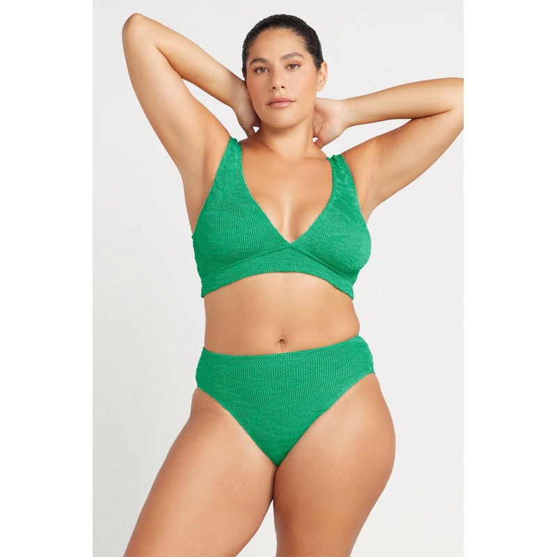 Arte Bikini Top In Green Geo Jacquard – ArteSands