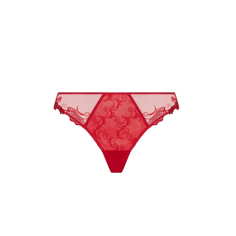 Dressing Floral Fancy Brief In Red – Lise Charmel