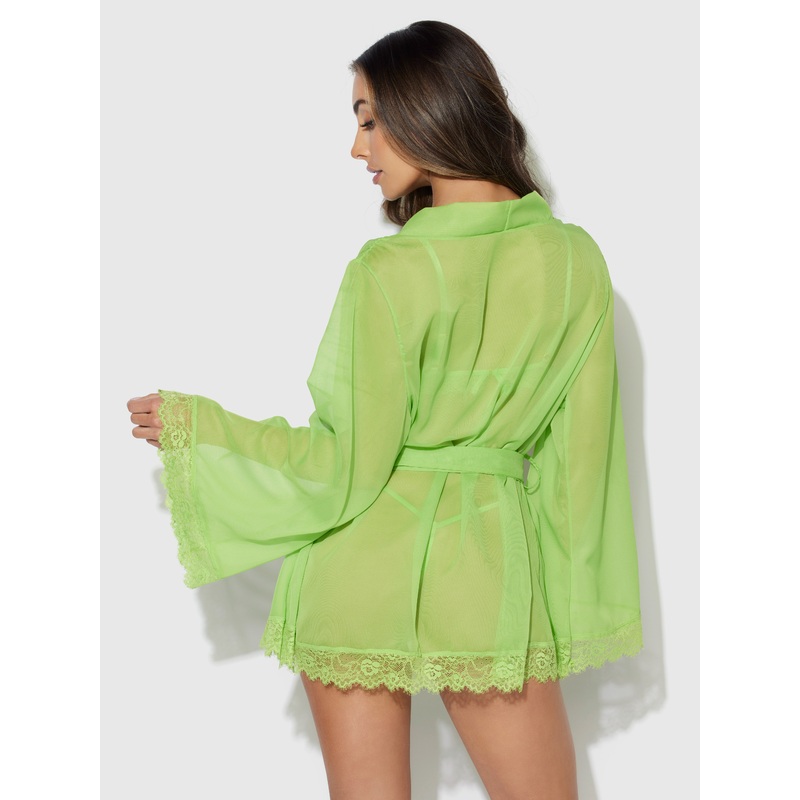 Shavon Robe In Lime Green – House of Desire