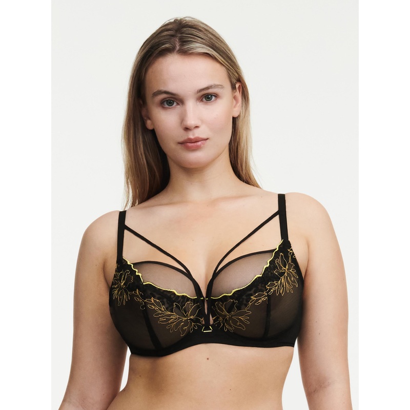 Spice Underwired Bra In Black & Yellow – Chantelle Pulp