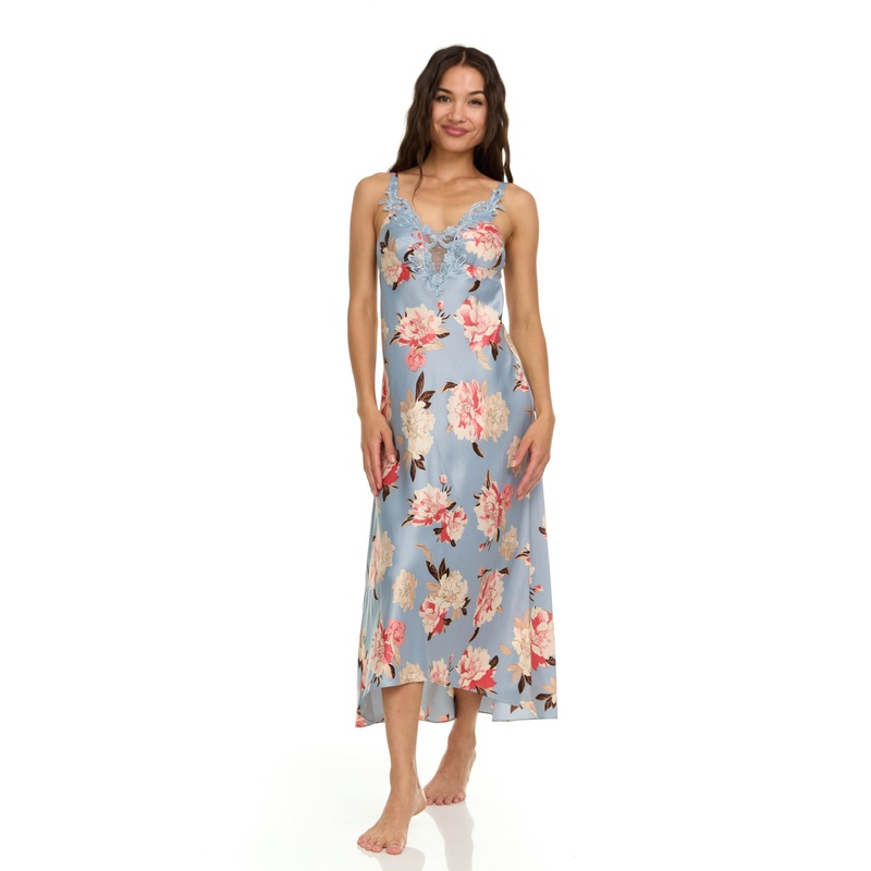 Stella Printed Grown In Grey – Flora Nikrooz