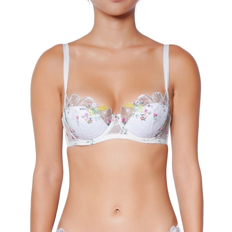 Winter Romance Balconette Bra In Floral White – Huit