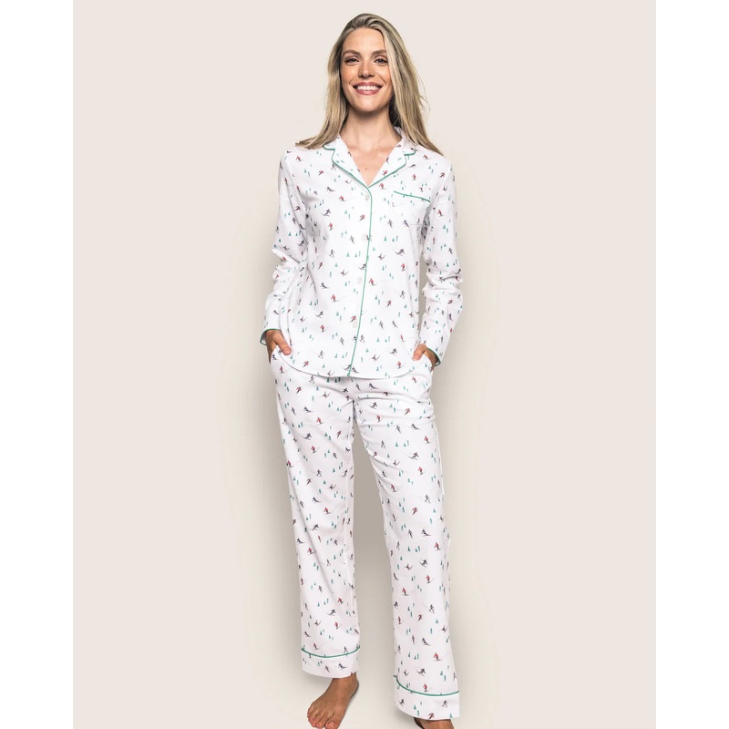 Women’s Pajama Set In Apres Ski – Petite Plume