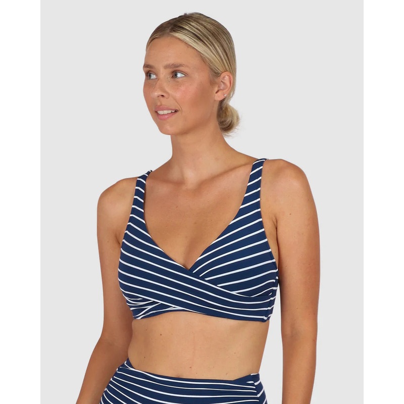 All Aboard Wrap Bra In Indigo – Baku