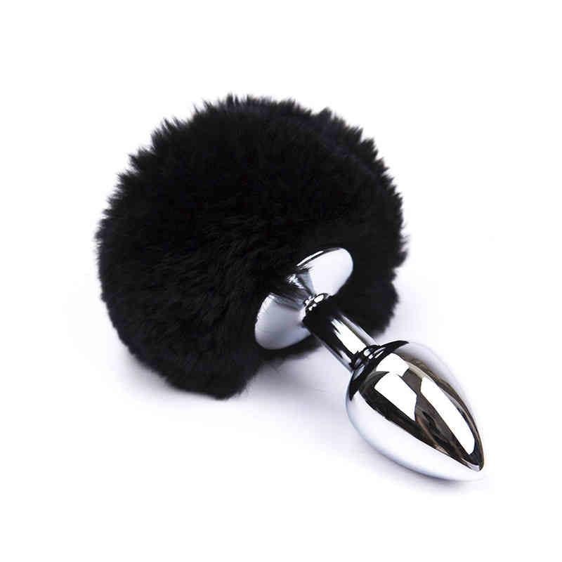 Bunny Tail Small Plug In Black – Pink Elephant