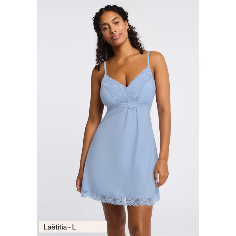 Bust Support Chemise With Cup Insert In Beach House – Montelle