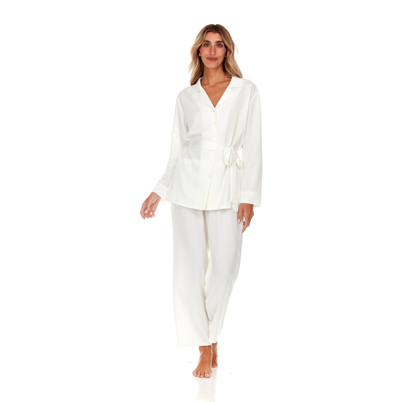 Hazel PJ Set In Ivory – Flora Nikrooz