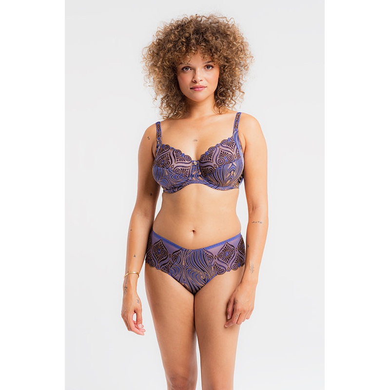 Hermione Shorty In Bleu Solitaire – Louisa Bracq