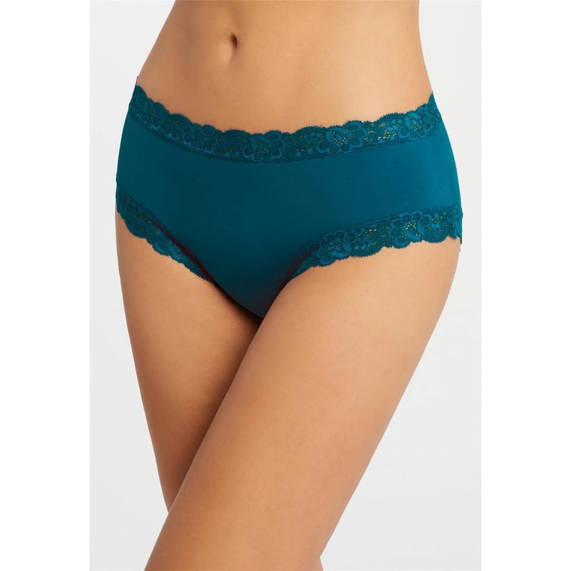 Iconic High Waist Boyshort In Peacock – Fleurt