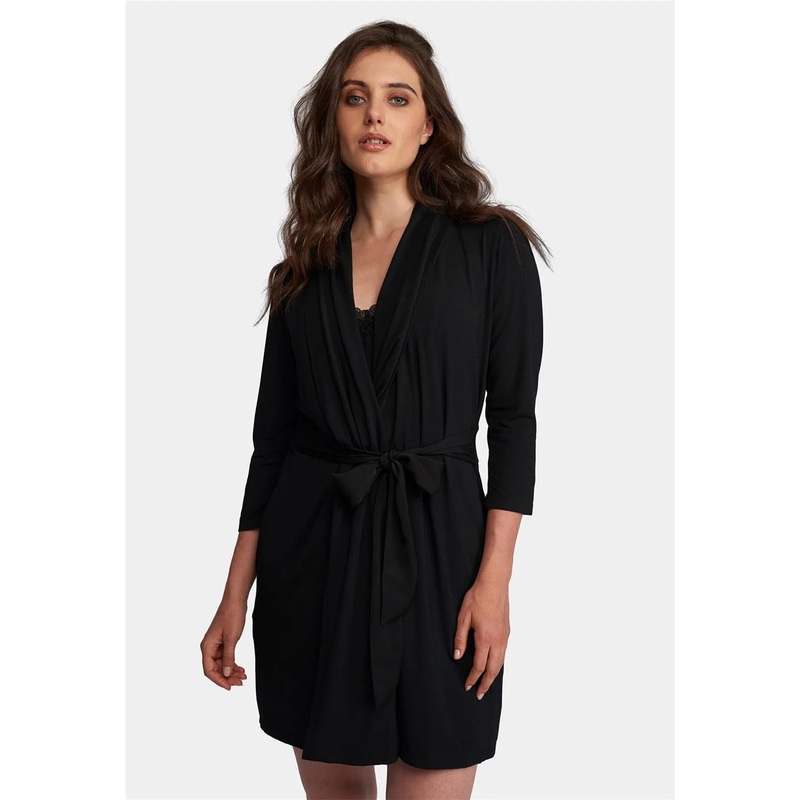 Iconic Robe In Black – Fleurt