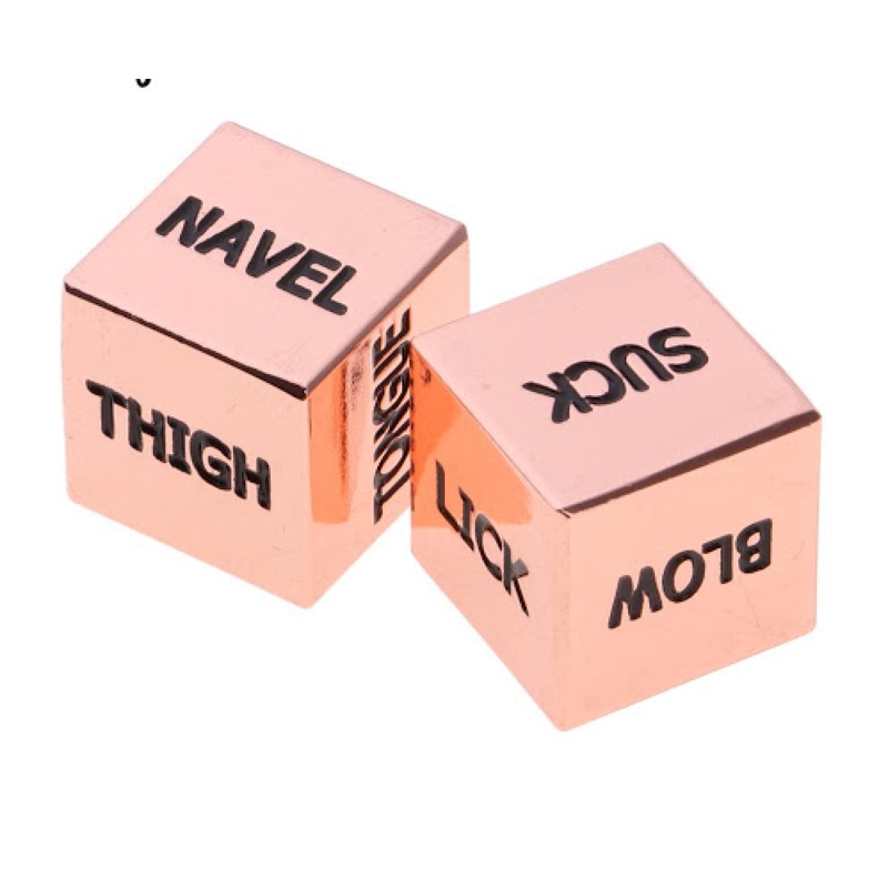 Sex Dice In Rose Gold – Pink Elephant