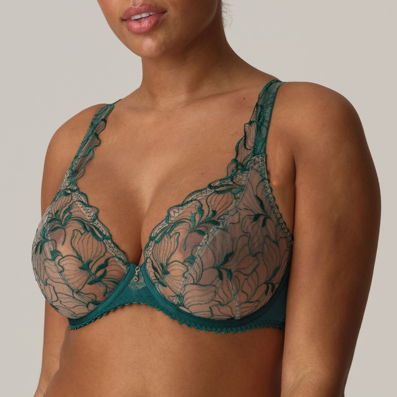 Springdale Plunge Bra In Jasper Green – Prima Donna