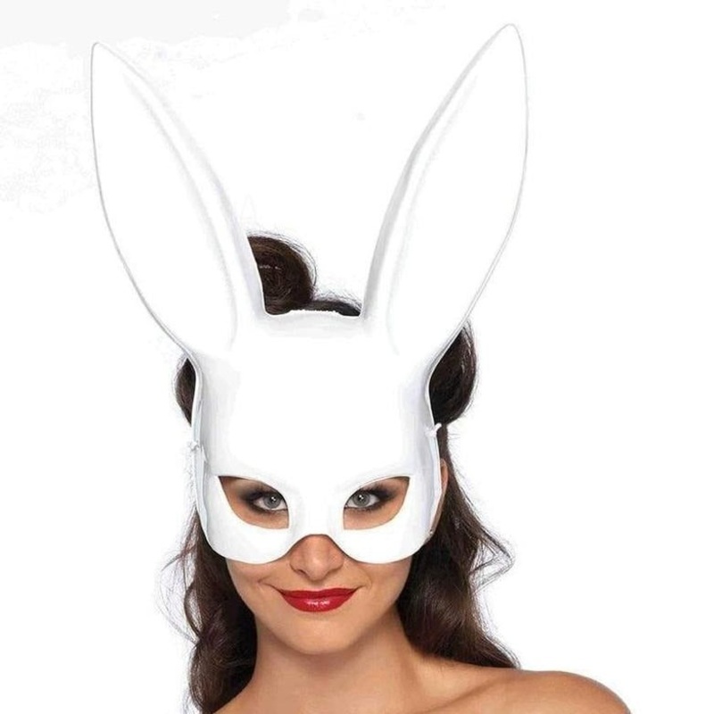 Leg Avenue Bondage Bunny Mask In White