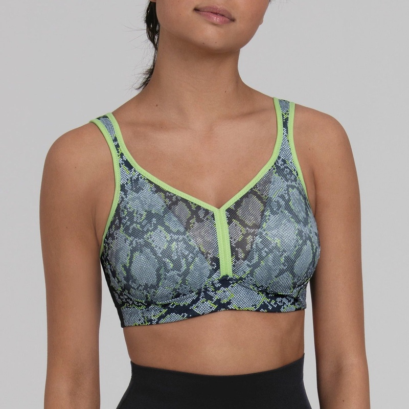 Air Control Delta Pad Non-Wired Sports Bra In Viper Grey – Anita