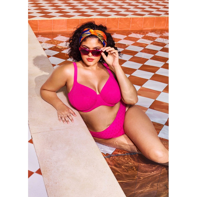 Bazaruto UW Plunge Bikini Top In Clematis – Elomi