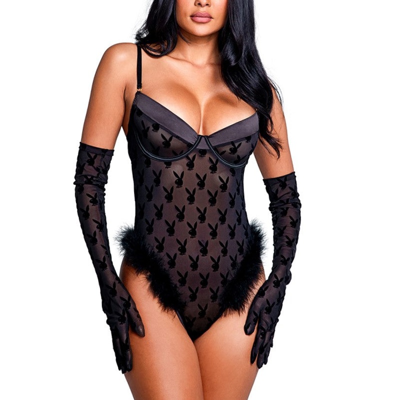 Bunny Noir Teddy In Black – Playboy