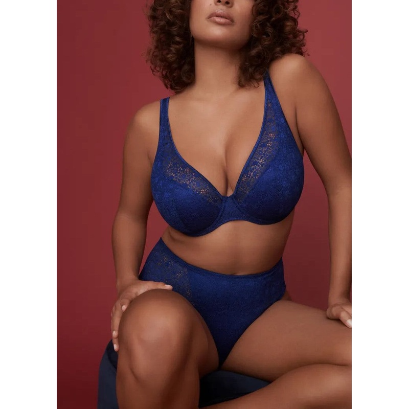 Epirus Half Padded Plunge Bra In Royal – Prima Donna Twist