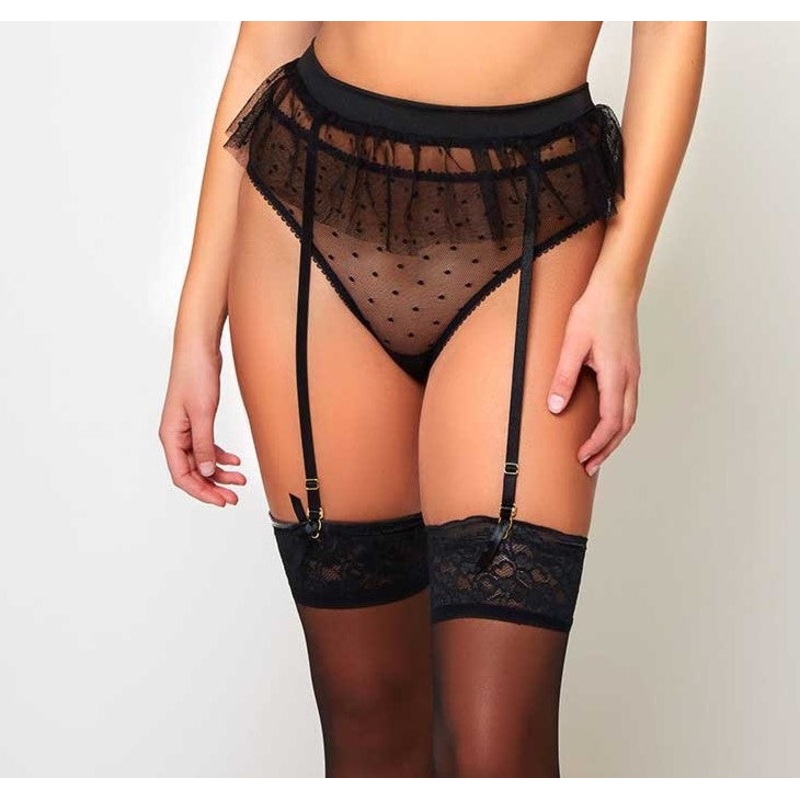 Kimberly Mesh Hipster In Black