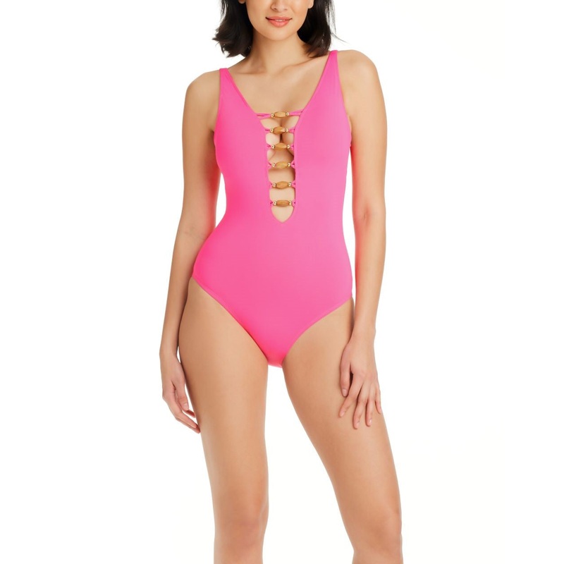 Kore Swimsuit In Pink Bling – BLEU