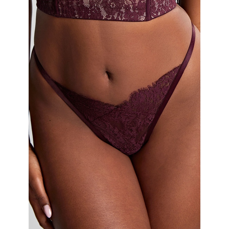Carmen Thong In Mulberry – Panache