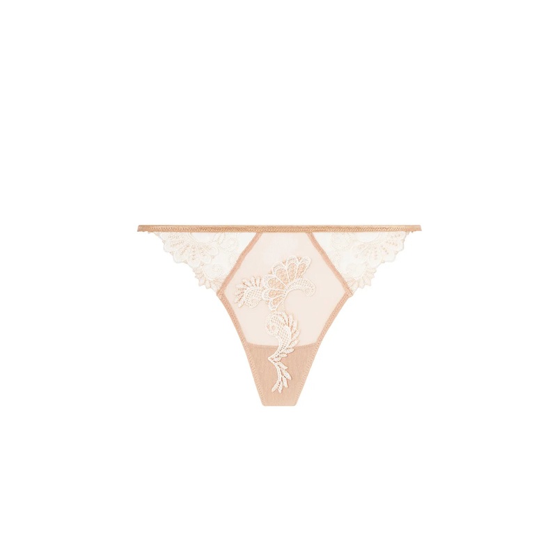 Dressing Floral Sexy Thong In Ambre Nacre – Lise Charmel