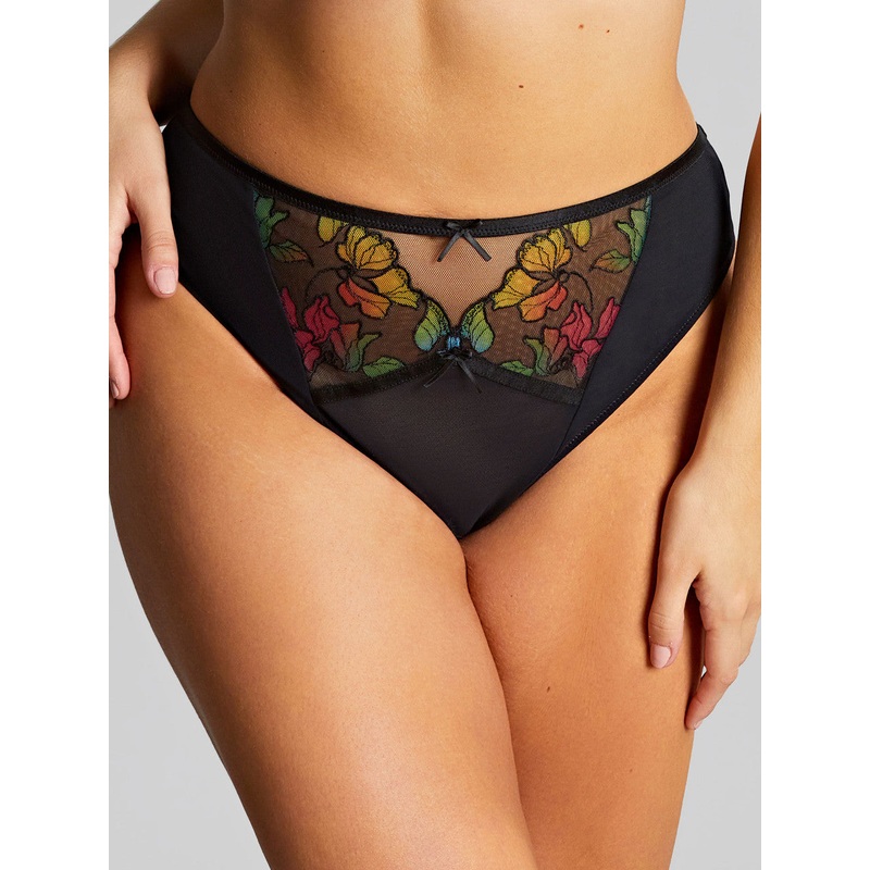Eden High Leg Brief In Black – Panache
