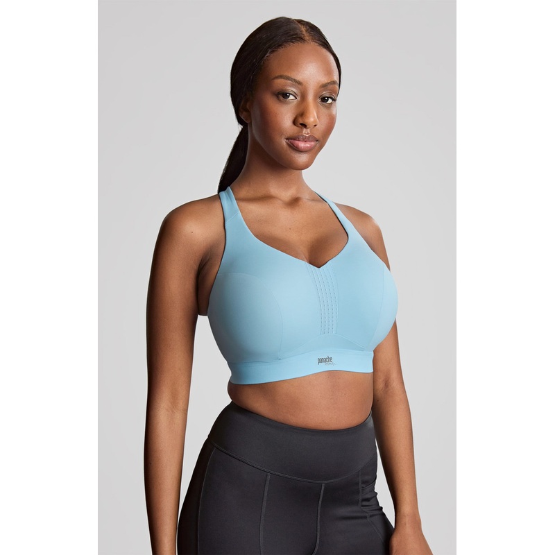 Endurance Non Padded Wired Sports Bra In Sky Blue – Panache