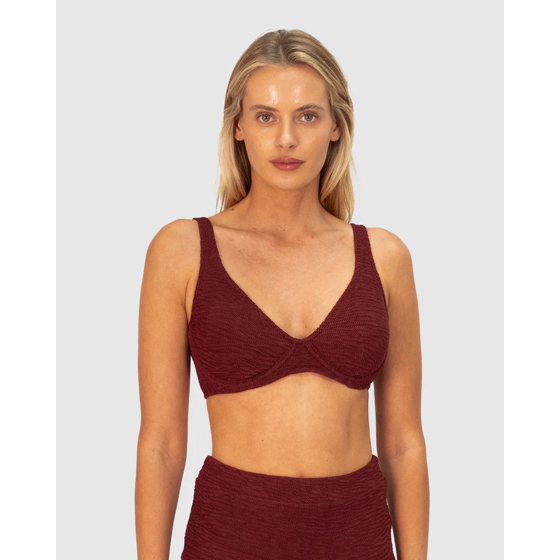 Ibiza DD-E Cup Underwire Bikini Bra Top In Currant – Baku