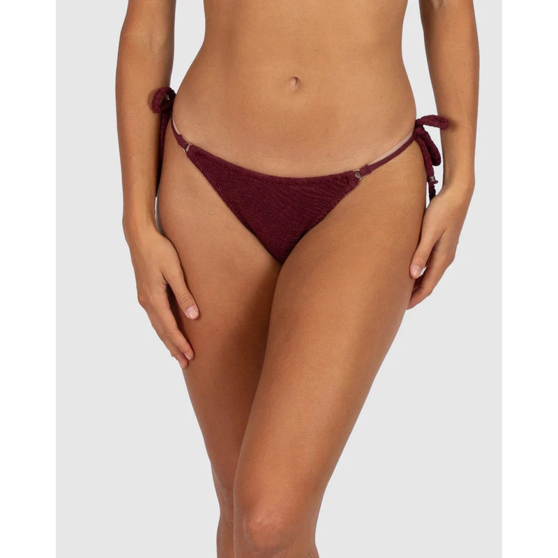 Ibiza Rio Tieside Bikini Bottom In Currant – Baku