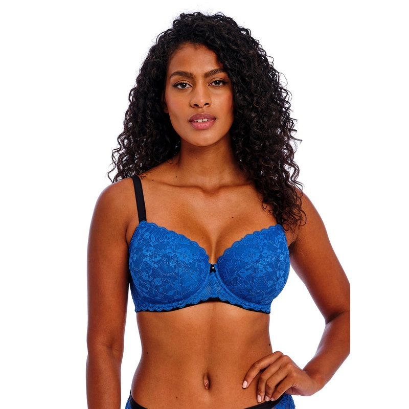 Offbeat UW Padded Half Cup Bra In Dazzling Blue – Freya