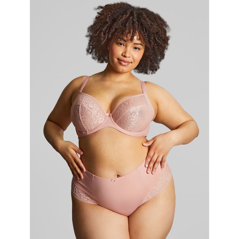 Roxie Plunge Bra In Misty Rose – Sculptresse